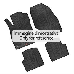 LAMPA - ΠΑΤΑΚΙΑ ΑΥΤΟΚΙΝΗΤΟΥ ΑΠΟ ΛΑΣΤΙΧΟ ΓΙΑ SKODA FABIA 5D 02/2015-2021 / SKODA FABIA WAGON 04/2015-2021 ΣΕ ΜΑΥΡΟ ΧΡΩΜΑ ME ΚΟΥΜΠΩΜΑΤΑ - 4 ΤΕΜ.