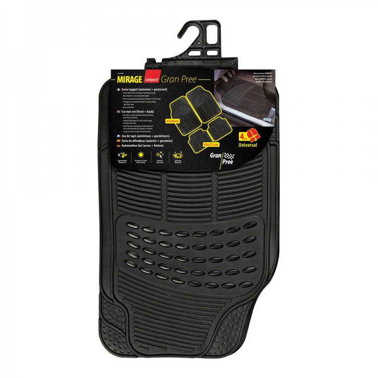 ΠΑΤΑΚΙΑ ΛΑΣΤΙΧΟ 42Χ67+42Χ37,5 cm MIRAGE COMPACT GRAN PREE ΜΑΥΡΟ 4ΤΕΜ. ΠΑΤΑΚΙΑ ΛΑΣΤΙΧΟ 42Χ67+42Χ37,5 cm MIRAGE COMPACT GRAN PREE ΜΑΥΡΟ 4ΤΕΜ.