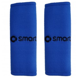 SMART ΜΑΞΙΛΑΡΑΚΙΑ ΓΙΑ ΖΩΝΗ ΑΣΦΑΛΕΙΑΣ 21 X 7,5 cm ΣΕ ΜΠΛΕ ΧΡΩΜΑ ΜΕ ΜΑΥΡΟ LOGO - 2 ΤΕΜ.