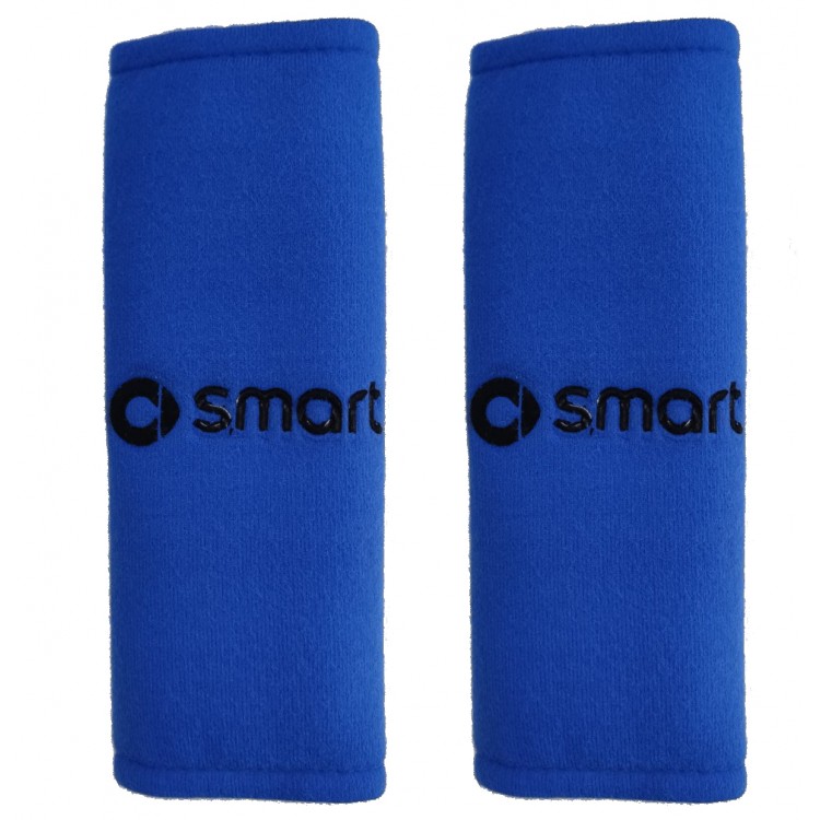 SMART ΜΑΞΙΛΑΡΑΚΙΑ ΓΙΑ ΖΩΝΗ ΑΣΦΑΛΕΙΑΣ 21 X 7,5 cm ΣΕ ΜΠΛΕ ΧΡΩΜΑ ΜΕ ΜΑΥΡΟ LOGO - 2 ΤΕΜ.