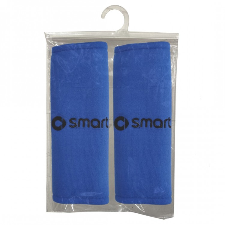 SMART ΜΑΞΙΛΑΡΑΚΙΑ ΓΙΑ ΖΩΝΗ ΑΣΦΑΛΕΙΑΣ 21 X 7,5 cm ΣΕ ΜΠΛΕ ΧΡΩΜΑ ΜΕ ΜΑΥΡΟ LOGO - 2 ΤΕΜ.