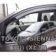 ΑΝΕΜΟΘΡΑΥΣΤΕΣ ΓΙΑ TOYOTA SIENNA III XL30 5D 2010+ ΖΕΥΓΑΡΙ ΑΠΟ ΕΥΚΑΜΠΤΟ ΦΙΜΕ ΠΛΑΣΤΙΚΟ HEKO - 2 ΤΕΜ.