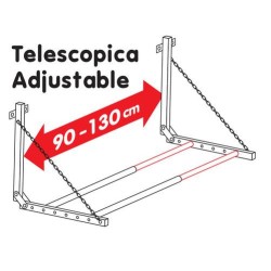 ΒΑΣΗ ΤΟΙΧΟΥ ΑΠΟΘΗΚΕΥΣΗΣ ΕΛΑΣΤΙΚΩΝ TYRE-RACK ΠΤΥΣΟΜΕΝΗ 90-130cm ΜΕΓΙΣΤΟ ΦΟΡΤΙΟ 90kg