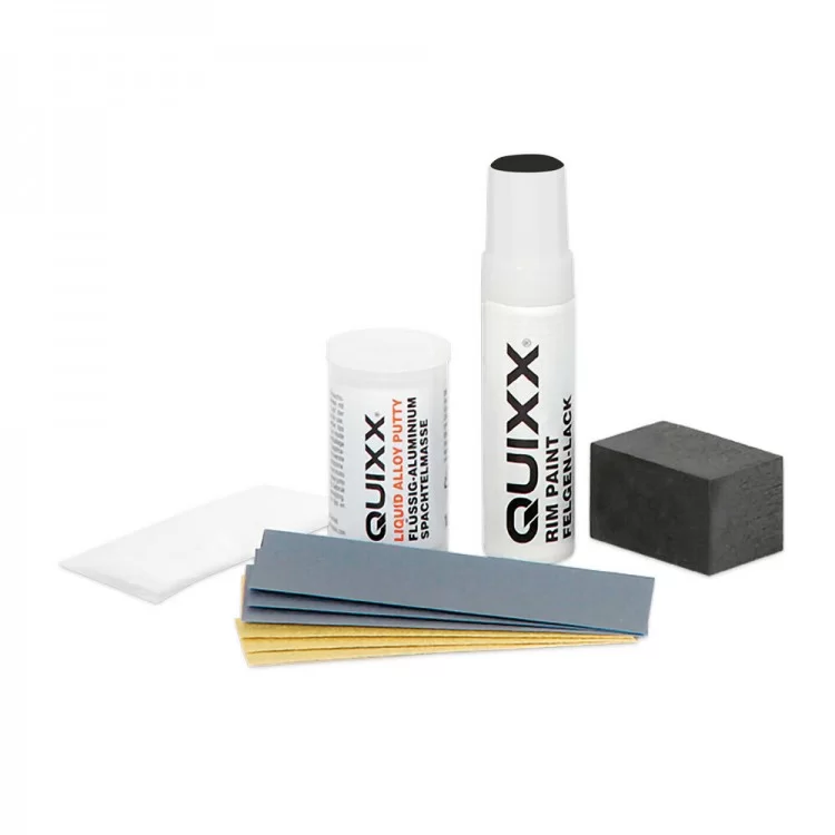 KIT ΕΠΙΣΚΕΥΗΣ ΓΙΑ ΖΑΝΤΕΣ ΑΛΟΥΜΙΝΙΟΥ ΜΑΥΡΟ ΧΡΩΜΑ (16 gr + 12 ml) WHEEL REPAIR KIT QUIXX KIT ΕΠΙΣΚΕΥΗΣ ΓΙΑ ΖΑΝΤΕΣ ΑΛΟΥΜΙΝΙΟΥ ΜΑΥΡΟ ΧΡΩΜΑ (16 gr + 12 ml) WHEEL REPAIR KIT QUIXX