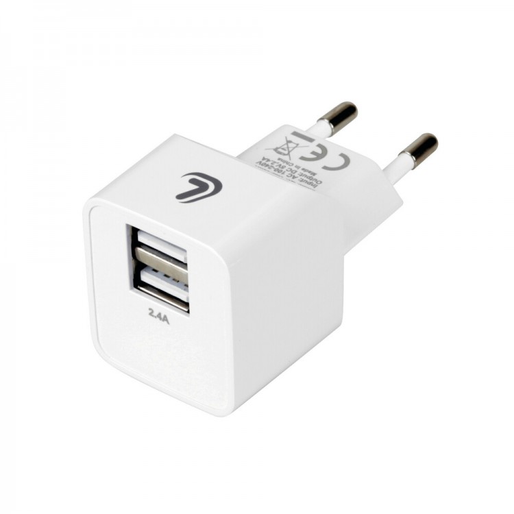 ΦΟΡΤΙΣΤΗΣ ME OIKIAKH ΠΡΙΖΑ 220/240V 12W 2400mA ΜΕ 2 ΘΥΡΕΣ USB (A+A) LAMPA - 1 ΤΕΜ ΦΟΡΤΙΣΤΗΣ ME OIKIAKH ΠΡΙΖΑ 220/240V 12W 2400mA ΜΕ 2 ΘΥΡΕΣ USB (A+A) LAMPA - 1 ΤΕΜ