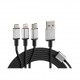 ΚΑΛΩΔΙΟ USB ΦΟΡΤΙΣΗΣ CERBERO 100 cm (3 ΑΝΤΑΠΤΟΡΕΣ TYPE C/APPLE/MICRO USB - 8 PIN) SILVER LINE ΚΑΛΩΔΙΟ USB ΦΟΡΤΙΣΗΣ CERBERO 100 cm (3 ΑΝΤΑΠΤΟΡΕΣ TYPE C/APPLE/MICRO USB - 8 PIN) SILVER LINE