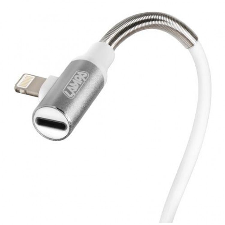 ΚΑΛΩΔΙΟ USB ΦΟΡΤΙΣΗΣ ΚΑΙ ΑΝΤΑΠΤΟΡΑΣ ΑΚΟΥΣΤΙΚΩΝ APPLE (8 PIN) 90 ΜΟΙΡΩΝ IRON SILVER LINE (200 cm) ΚΑΛΩΔΙΟ USB ΦΟΡΤΙΣΗΣ ΚΑΙ ΑΝΤΑΠΤΟΡΑΣ ΑΚΟΥΣΤΙΚΩΝ APPLE (8 PIN) 90 ΜΟΙΡΩΝ IRON SILVER LINE (200 cm)