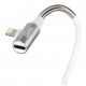 ΚΑΛΩΔΙΟ USB ΦΟΡΤΙΣΗΣ ΚΑΙ ΑΝΤΑΠΤΟΡΑΣ ΑΚΟΥΣΤΙΚΩΝ APPLE (8 PIN) 90 ΜΟΙΡΩΝ IRON SILVER LINE (200 cm) ΚΑΛΩΔΙΟ USB ΦΟΡΤΙΣΗΣ ΚΑΙ ΑΝΤΑΠΤΟΡΑΣ ΑΚΟΥΣΤΙΚΩΝ APPLE (8 PIN) 90 ΜΟΙΡΩΝ IRON SILVER LINE (200 cm)