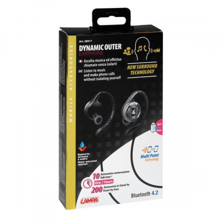 ΑΚΟΥΣΤΙΚΑ ΜΕ ΜΙΚΡΟΦΩΝΟ DYNAMIC OUTER EARPHONE BLUETOOTH 4.2 GOLD LINE ΑΚΟΥΣΤΙΚΑ ΜΕ ΜΙΚΡΟΦΩΝΟ DYNAMIC OUTER EARPHONE BLUETOOTH 4.2 GOLD LINE