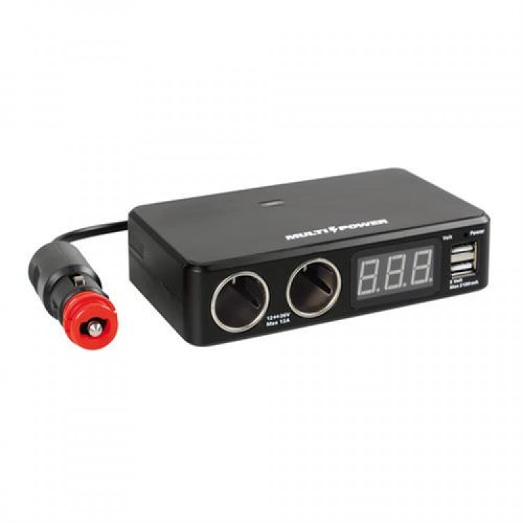 ΑΝΤΑΠΤΟΡΑΣ ΑΝΑΠΤΗΡΑ 12/24/36V ΔΙΠΛΟΣ ΜΕ 2 USB+ΒΟΛΤΟΜΕΤΡΟ MULTI POWER ΜΕ ΚΑΛΩΔΙΟ 80cm ΑΝΤΑΠΤΟΡΑΣ ΑΝΑΠΤΗΡΑ 12/24/36V ΔΙΠΛΟΣ ΜΕ 2 USB+ΒΟΛΤΟΜΕΤΡΟ MULTI POWER ΜΕ ΚΑΛΩΔΙΟ 80cm