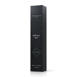 Fresso - Κιτ Αναπλήρωσης με Άρωμα Molise 100 ml Premium Home Refill Kit και 6 Μαύρα Στικ από Fiberglass για Αρωματικό Χώρου Reed Diffuser - 1 Τεμ. (390044/FRE)