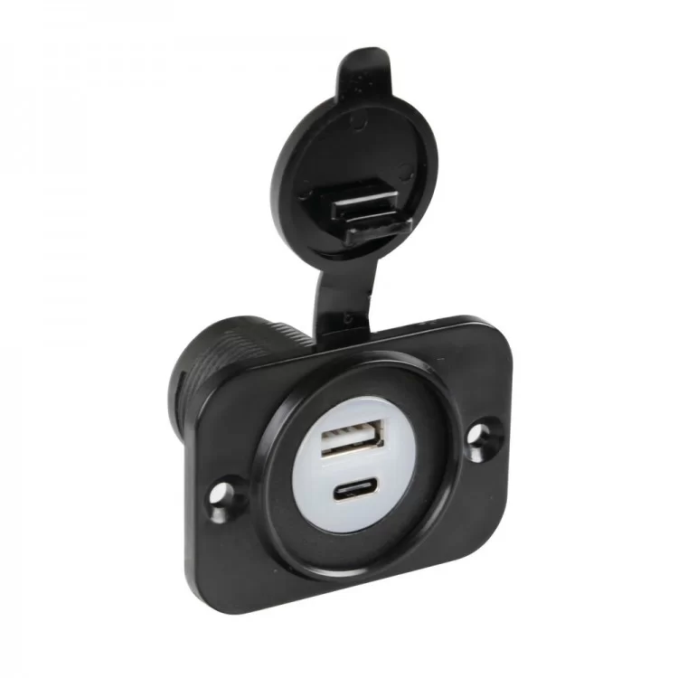 ΠΡΙΖΑ USB ΜΕ ΚΑΠΑΚΙ ΚΑΙ 2 ΘΥΡΕΣ USB (A+C) 12/24V 3000mA 15W ΜΑΥΡΗ FAST CHARGE LAMPA - 1 TEM. ΠΡΙΖΑ USB ΜΕ ΚΑΠΑΚΙ ΚΑΙ 2 ΘΥΡΕΣ USB (A+C) 12/24V 3000mA 15W ΜΑΥΡΗ FAST CHARGE LAMPA - 1 TEM.