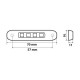 ΦΩΣ ΟΓΚΟΥ ΦΟΡΤΗΓΟΥ 4LED ΠΡΑΣΙΝΟ 12/24V 70x16x11mm ΑΔΙΑΒΡΟΧΟ 1ΤΕΜ. ΦΩΣ ΟΓΚΟΥ ΦΟΡΤΗΓΟΥ 4LED ΠΡΑΣΙΝΟ 12/24V 70x16x11mm ΑΔΙΑΒΡΟΧΟ 1ΤΕΜ.