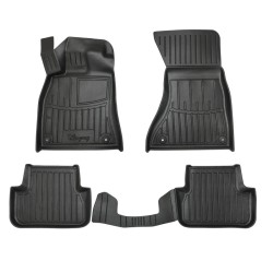 Race Axion - Πατάκια Για Audi A4 (B8) 2007-2015 4πορτο/5πορτο Λάστιχο Σκαφάκια Προστατευτικά Με Κουμπώματα για Επιβατικά Αυτοκίνητα - 5 τεμ. (5030045/ST)