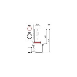 Lampa - LED Λάμπα Αυτοκινήτου Halo Venus Series HB3 / HB4 12V 10W Quick-Fit – Υψηλής Φωτεινότητας, Fanless Technology - 1 τεμ. (L5767.5)