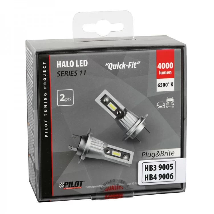 HB3/HB4 12/24V 6.500K 2.000lm 15W 6LED SEOUL CSP-Y19chips HALO LED SERIE 11 PLUG & BRITE 2ΤΕΜ. HB3/HB4 12/24V 6.500K 2.000lm 15W 6LED SEOUL CSP-Y19chips HALO LED SERIE 11 PLUG & BRITE 2ΤΕΜ.