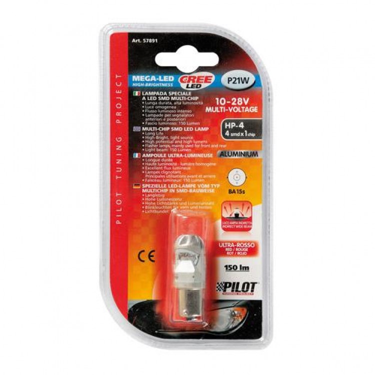 P21W 10-28V BA15s MEGA-LED 150LM ΔΙΑΘΛΑΣΗΣ ΚΟΚΚΙΝΟ (ΜΟΝΟΠΟΛΙΚΟ) BLISTER 1ΤΕΜ. P21W 10-28V BA15s MEGA-LED 150LM ΔΙΑΘΛΑΣΗΣ ΚΟΚΚΙΝΟ (ΜΟΝΟΠΟΛΙΚΟ) BLISTER 1ΤΕΜ.