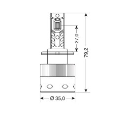 D4S/D4R 12/24V 35W 6.000K 8000lm LED SEOUL CSP-3570chips CAN BUS PLUG & PLAY LAMPA - 2ΤΕΜ. D4S/D4R 12/24V 35W 6.000K 8000lm LED SEOUL CSP-3570chips CAN BUS PLUG & PLAY LAMPA - 2ΤΕΜ.