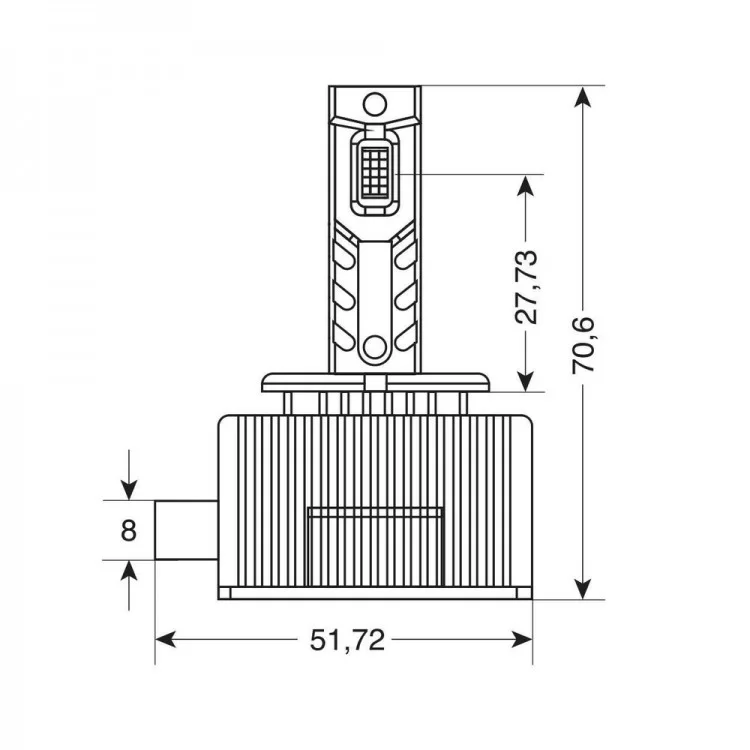 D8S 12/24V 35W 6.000K 8000lm LED SEOUL CSP-3570chips CAN BUS PLUG & PLAY LAMPA - 2ΤΕΜ. D8S 12/24V 35W 6.000K 8000lm LED SEOUL CSP-3570chips CAN BUS PLUG & PLAY LAMPA - 2ΤΕΜ.