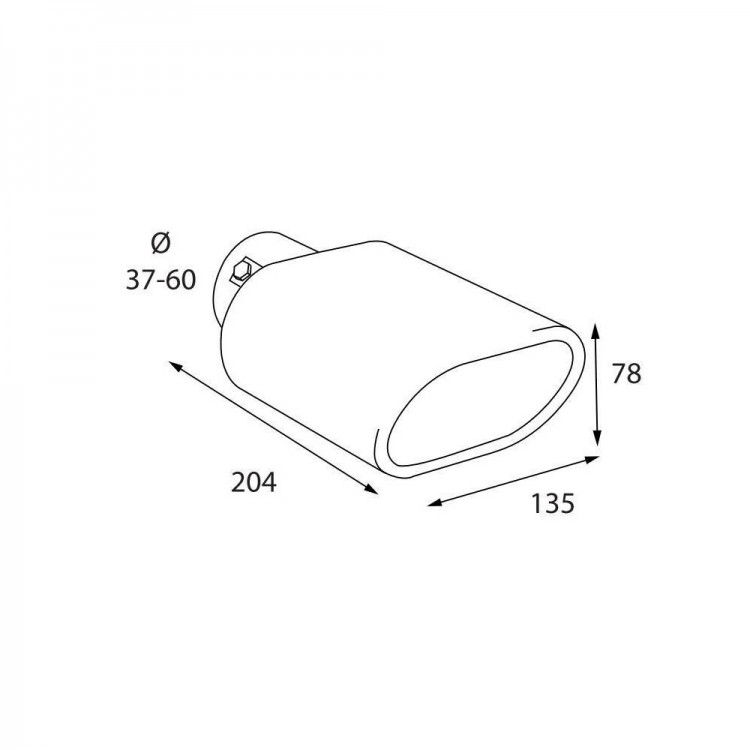 ΑΚΡΟ (ΜΠΟΥΚΑ) ΕΞΑΤΜΙΣΗΣ ΠΛΑΚΕ TS-76 37>60mm (ΜΗΚΟΣ: 204mm / ΦΑΡΔΟΣ: 135mm) LAMPA - 1 TEM.