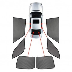 ΚΟΥΡΤΙΝΑΚΙΑ ΜΑΡΚΕ CAR SHADES ΓΙΑ OPEL VECTRA 5D 02-08 - 6 ΤΕΜ.