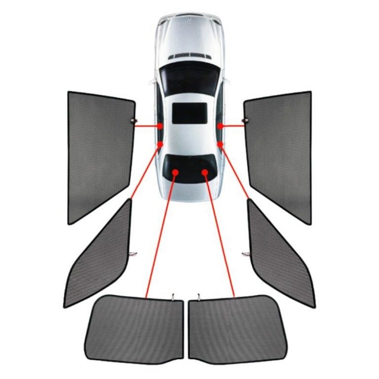 VW TOUAREG 5D 2015+ ΚΟΥΡΤΙΝΑΚΙΑ ΜΑΡΚΕ CAR SHADES - 6 ΤΕΜ.