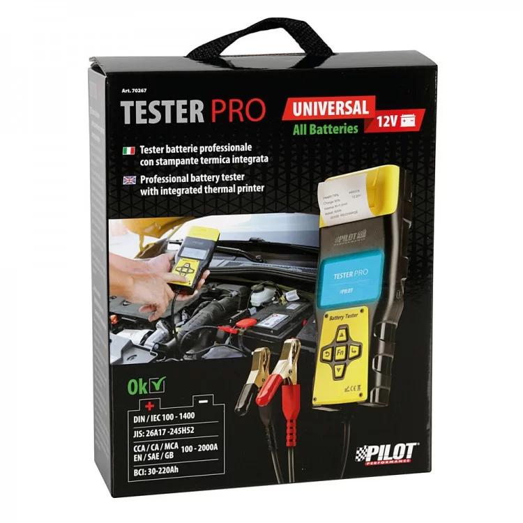 ΤΕΣΤΕΡ ΜΠΑΤΑΡΙΑΣ/ΔΥΝΑΜΟ TESTER-PRO ΜΕ ΘΕΡΜΙΚΟ ΕΚΤΥΠΩΤΗ 12V /ΒΑΛΙΤΣΑΚΙ/ 2 ΡΟΛΑ ΧΑΡΤΙ/ CD ΕΓΚΑΤΑΣΤΑΣΗΣ LAMPA - 1 ΤΕΜ ΤΕΣΤΕΡ ΜΠΑΤΑΡΙΑΣ/ΔΥΝΑΜΟ TESTER-PRO ΜΕ ΘΕΡΜΙΚΟ ΕΚΤΥΠΩΤΗ 12V /ΒΑΛΙΤΣΑΚΙ/ 2 ΡΟΛΑ ΧΑΡΤΙ/ CD ΕΓΚΑΤΑΣΤΑΣΗΣ LAMPA - 1 ΤΕΜ