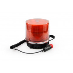 Amio Φάρος LED 24V 115x115mm Πορτοκαλί με Μαγνητική Βάση για Φορτηγά και Οχήματα Έργων - 1 τεμ. (01277/AM)