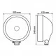 ΠΡΟΒΟΛΕΑΣ SATURN 9 INCH 12/24V-H7 ΚΑΡΦΙ ΜΕ LED ΘΕΣΕΩΣ ΣΤΡΟΓΓΥΛΟΣ 220mm 1ΤΕΜ. ΠΡΟΒΟΛΕΑΣ SATURN 9 INCH 12/24V-H7 ΚΑΡΦΙ ΜΕ LED ΘΕΣΕΩΣ ΣΤΡΟΓΓΥΛΟΣ 220mm 1ΤΕΜ.