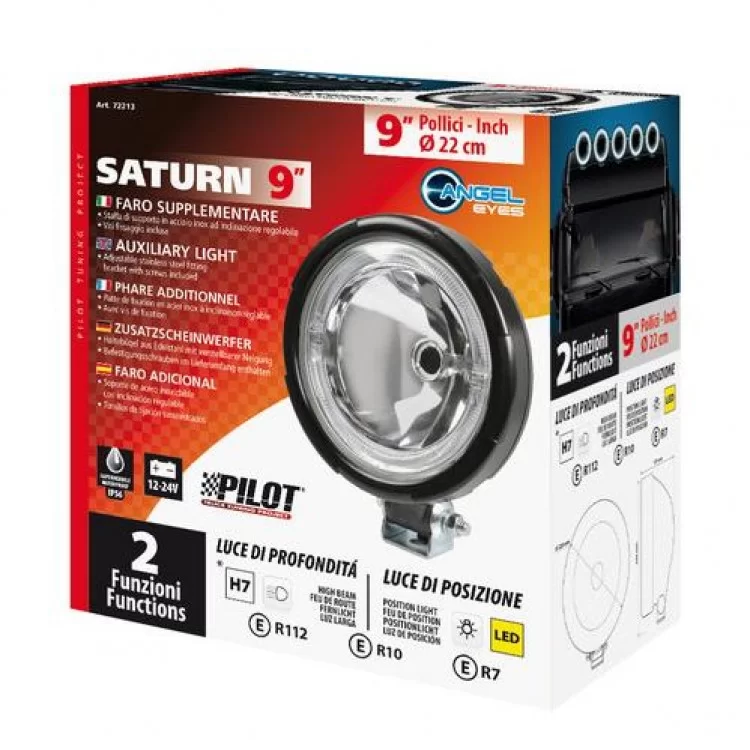 ΠΡΟΒΟΛΕΑΣ SATURN 9 INCH 12/24V-H7 ΚΑΡΦΙ ΜΕ LED ΘΕΣΕΩΣ ΣΤΡΟΓΓΥΛΟΣ 220mm 1ΤΕΜ. ΠΡΟΒΟΛΕΑΣ SATURN 9 INCH 12/24V-H7 ΚΑΡΦΙ ΜΕ LED ΘΕΣΕΩΣ ΣΤΡΟΓΓΥΛΟΣ 220mm 1ΤΕΜ.