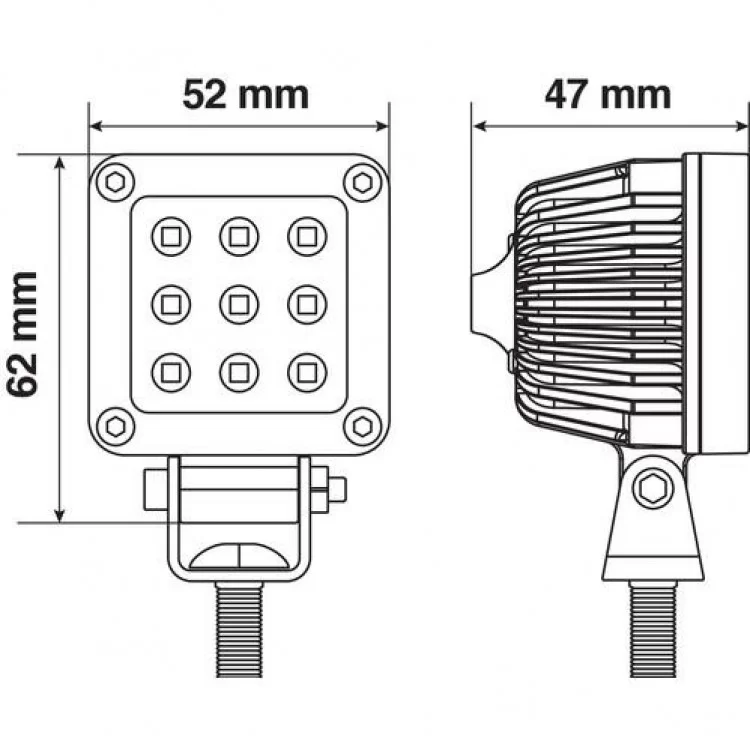ΠΡΟΒΟΛΕΑΣ ΕΡΓΑΣΙΑΣ ΤΕΤΡΑΓΩΝΟΣ WL-18 9LED 10W 1000lm 9-32V (52 x 62 x 47 mm) ΚΑΡΦΙ -1 ΤΕΜ. ΠΡΟΒΟΛΕΑΣ ΕΡΓΑΣΙΑΣ ΤΕΤΡΑΓΩΝΟΣ WL-18 9LED 10W 1000lm 9-32V (52 x 62 x 47 mm) ΚΑΡΦΙ -1 ΤΕΜ.