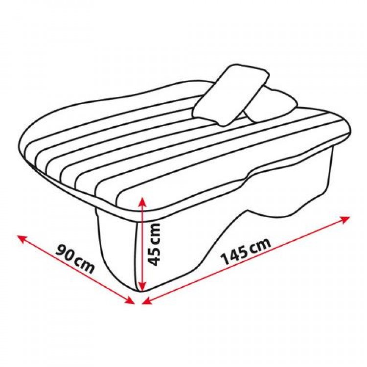 ΣΤΡΩΜΑ ΑΕΡΑ ΦΟΥΣΚΩΤΟ AIR-BED 12V 145x90x45cm ΓΚΡΙ ΣΤΡΩΜΑ ΑΕΡΑ ΦΟΥΣΚΩΤΟ AIR-BED 12V 145x90x45cm ΓΚΡΙ
