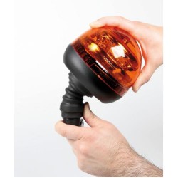 ΦΑΡΟΣ RL-8 12V/24V 3 ΧΡΗΣΕΩΝ 12LED ΒΙΔΩΤΟΣ ΕΛΑΣΤΙΚΟΣ ΠΟΡΤΟΚΑΛΙ 210x127mm