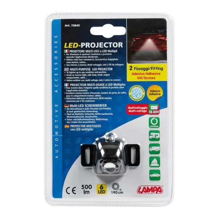 ΒΟΗΘΗΤΙΚΟ ΦΩΣ ΟΠΙΣΘΕΝ 12/24V 6LED 4W 500lm 6.000K LED-PROJECTOR 59x36x28mm ΛΕΥΚΟ ΦΩΣ ΑΔΙΑΒΡΟΧΟ ΒΟΗΘΗΤΙΚΟ ΦΩΣ ΟΠΙΣΘΕΝ 12/24V 6LED 4W 500lm 6.000K LED-PROJECTOR 59x36x28mm ΛΕΥΚΟ ΦΩΣ ΑΔΙΑΒΡΟΧΟ