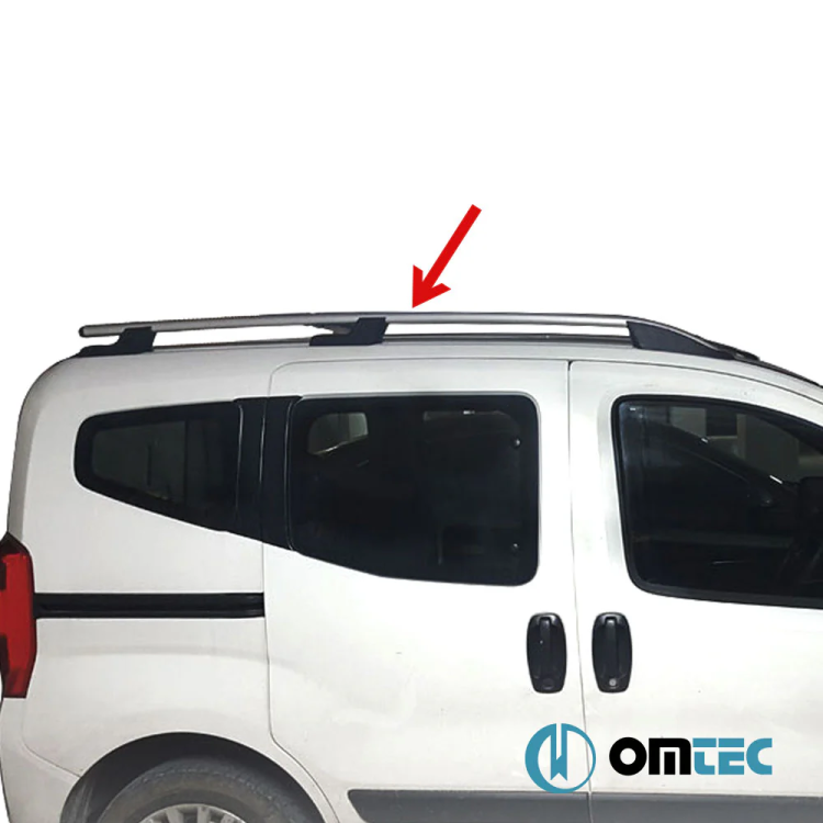 Omtec - Παράλληλες Μπάρες Οροφής Sport για VW Amarok (PH 2H) 2010>2022 από Αλουμίνιο σε Ασημί Χρώμα - 2 τεμ. (7535931/OM)