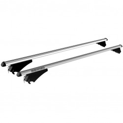 MENABO ΜΠΑΡΕΣ ΟΡΟΦΗΣ ΑΛΟΥΜΙΝΙΟΥ TIGER XL SILVER 131.5 cm ΣΕ ΑΣΗΜΙ ΧΡΩΜΑ ΓΙΑ Kia Sportage (SL) 5 doors 2014>2016 ΜΕ FLUSH ή RAISED RAILS - 2 ΤΕΜ. (8500/ΜΒ)