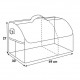 ΤΣΑΝΤΑ ORGANIZER ΠΟΡΤ ΜΠΑΓΚΑΖ TRUNK ORGANIZER ΑΔΙΑΒΡΟΧΟ (M) 2 ΘΕΣΕΩΝ+4 ΤΣΕΠΕΣ (49x30 cm)
