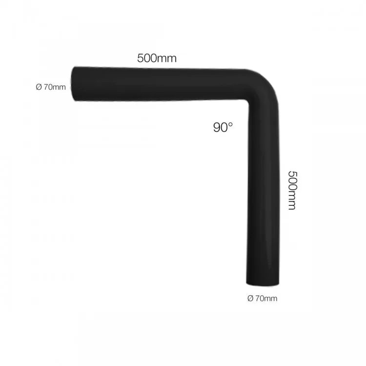 ΓΩΝΙΑ ΣΙΛΙΚΟΝΗΣ ΜΑΥΡΗ Φ70 90 ΜΟΙΡΕΣ 100cm (50+50cm) SIMONI RACING - 1 TEM. ΓΩΝΙΑ ΣΙΛΙΚΟΝΗΣ ΜΑΥΡΗ Φ70 90 ΜΟΙΡΕΣ 100cm (50+50cm) SIMONI RACING - 1 TEM.