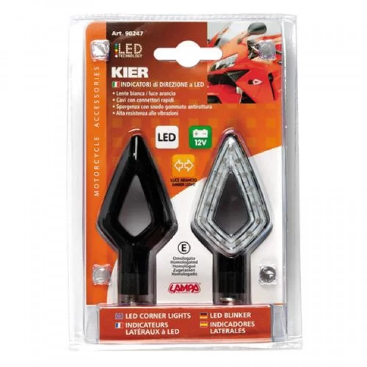 Φλας KIER μαύρο LED 75x36mm Φλας KIER μαύρο LED 75x36mm
