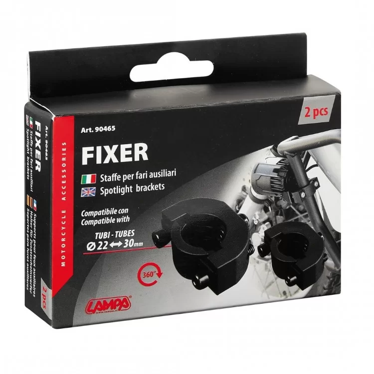 ΒΑΣΕΙΣ ΣΤΗΡΙΞΗΣ FIXER ΓΙΑ ΠΡΟΒΟΛΕΙΣ MOTO (ΔΙΑΜΕΤΡΟΣ 22-30 mm) - 2 ΤΕΜ. ΒΑΣΕΙΣ ΣΤΗΡΙΞΗΣ FIXER ΓΙΑ ΠΡΟΒΟΛΕΙΣ MOTO (ΔΙΑΜΕΤΡΟΣ 22-30 mm) - 2 ΤΕΜ.