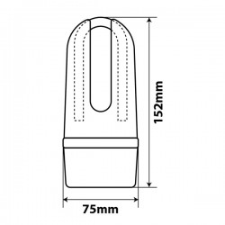 ΚΟΥΛΟΥΡΑ ΑΝΤΙΚΛΕΠΤΙΚΗ ΜΕ ΥΦΑΣΜΑ 2ΣE1 1.20CM LAMPA - 1 TEM.