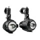 Lampa - Προβολείς Ομίχλης Moto FOG-X2 12V 30W 2100lm 6000-6500K Φ71mm 1 LED Αδιάβροχοι IP68 με Καλωδίωση και Βάσεις Φ38-39mm - Σετ 2 Τεμ. (9158.2-LM)