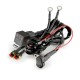 Lampa - Προβολείς Ομίχλης Moto FOG-X2 12V 30W 2100lm 6000-6500K Φ71mm 1 LED Αδιάβροχοι IP68 με Καλωδίωση και Βάσεις Φ38-39mm - Σετ 2 Τεμ. (9158.2-LM)