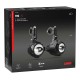 Lampa - Προβολείς Ομίχλης Moto FOG-X2 12V 30W 2100lm 6000-6500K Φ71mm 1 LED Αδιάβροχοι IP68 με Καλωδίωση και Βάσεις Φ38-39mm - Σετ 2 Τεμ. (9158.2-LM)