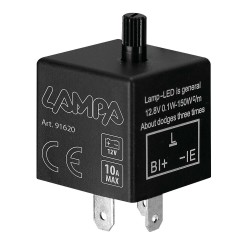 LED FLASHER (ΦΛΑΣΙΕΡΑ) TRIMMER ΗΛΕΚΤΡΟΝΙΚΟ ΓΙΑ LED ΦΛΑΣ 12V max 10A 3PIN LAMPA - 1 ΤΕΜ.