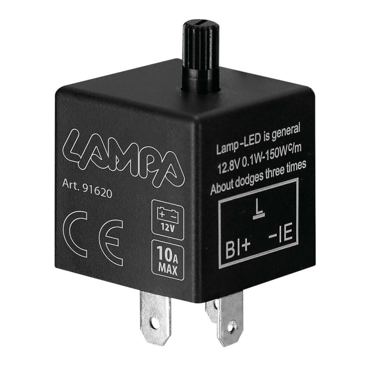 LED FLASHER (ΦΛΑΣΙΕΡΑ) TRIMMER ΗΛΕΚΤΡΟΝΙΚΟ ΓΙΑ LED ΦΛΑΣ 12V max 10A 3PIN LAMPA - 1 ΤΕΜ. LED FLASHER (ΦΛΑΣΙΕΡΑ) TRIMMER ΗΛΕΚΤΡΟΝΙΚΟ ΓΙΑ LED ΦΛΑΣ 12V max 10A 3PIN LAMPA - 1 ΤΕΜ.