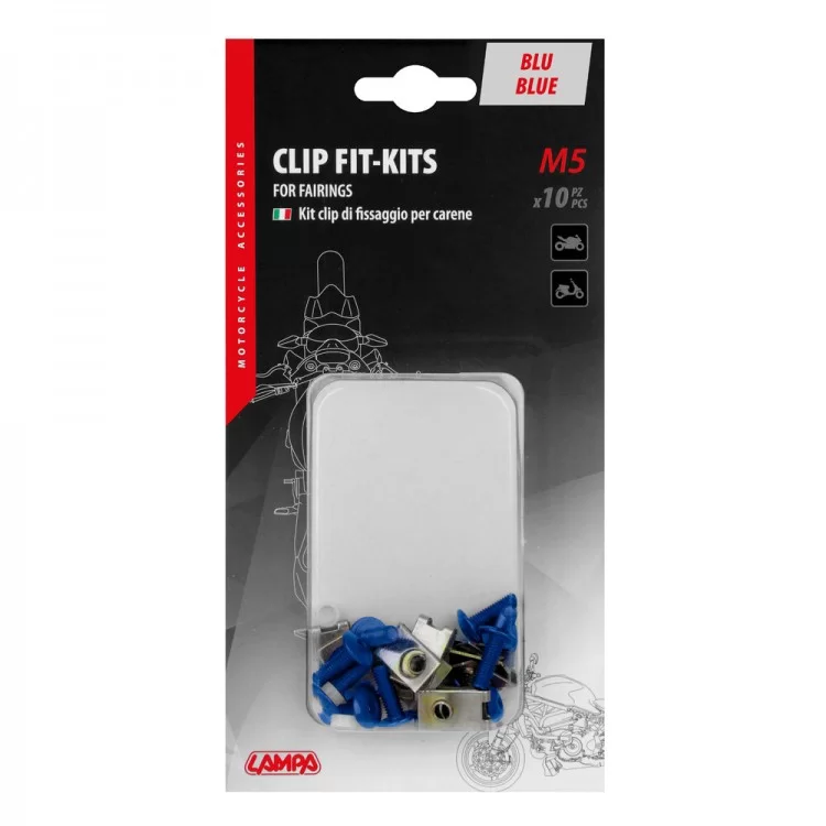 ΚΙΤ ΤΟΠΟΘΕΤΗΣΗΣ FAIRINGS MOTO ΑΠΟ ΑΝΑΔ. ΑΛΟΥΜΙΝΙΟ (ΒΙΔΕΣ M5 /ΜΕΤΑΛΛΙΚΟ ΚΛΙΠ/ΡΟΔΕΛΕΣ) ΜΠΛΕ LAMPA -10 TEM. ΚΙΤ ΤΟΠΟΘΕΤΗΣΗΣ FAIRINGS MOTO ΑΠΟ ΑΝΑΔ. ΑΛΟΥΜΙΝΙΟ (ΒΙΔΕΣ M5 /ΜΕΤΑΛΛΙΚΟ ΚΛΙΠ/ΡΟΔΕΛΕΣ) ΜΠΛΕ LAMPA -10 TEM.
