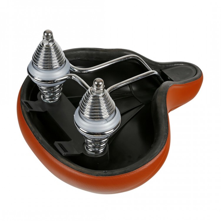 Σέλα ποδηλάτου με διπλά ελατήρια (260x255mm/1020gr) καφέ Relax City S-14 Selle/Saddles Specialist Σέλα ποδηλάτου με διπλά ελατήρια (260x255mm/1020gr) καφέ Relax City S-14 Selle/Saddles Specialist