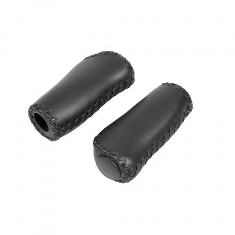 ΧΕΙΡΟΛΑΒΕΣ ΠΟΔΗΛΑΤΟΥ ΔΕΡΜΑΤΙΝΑ VINTAGE 92+92mm 22mm (GRIP SHIFT) ΜΑΥΡΟ 2ΤΕΜ.