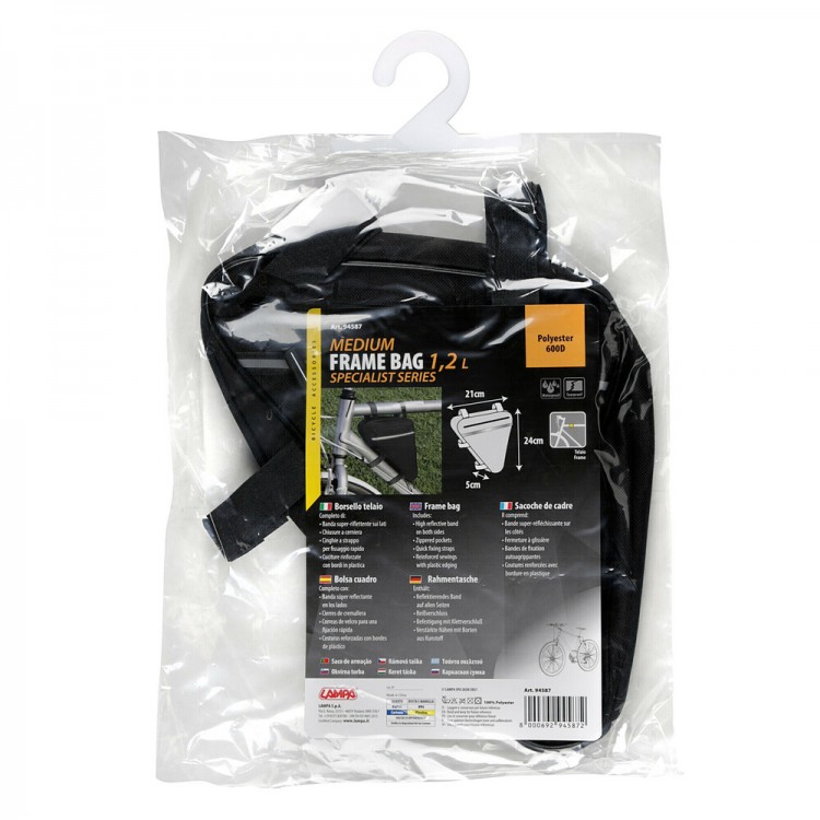 ΤΣΑΝΤΑΚΙ ΤΡΙΓΩΝΟ ΑΔΙΑΒΡΟΧΟ FRAME BAG 5x21x23cm 1,2L ΤΣΑΝΤΑΚΙ ΤΡΙΓΩΝΟ ΑΔΙΑΒΡΟΧΟ FRAME BAG 5x21x23cm 1,2L
